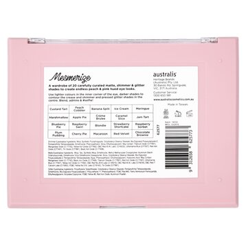 Bảng Phấn Mắt Australis 20 Màu Lấp Lánh 20g