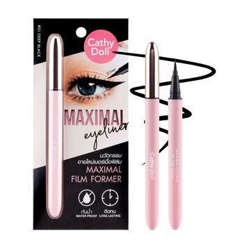 Bút Kẻ Mắt Cathy Doll Siêu Mảnh 01 Deep Black - Đen 0.7ml