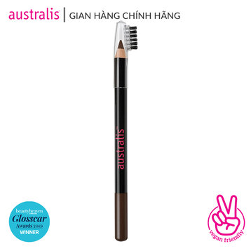 Chì Kẻ Mày Australis Không Thấm Nước Màu Nâu Sậm 1.15g