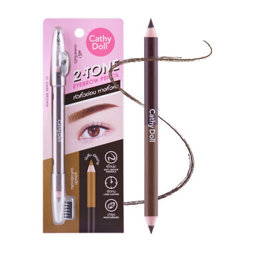 Chì Kẻ Mày Cathy Doll 2 Màu Trong 1 #01 Dark Brown 1g+1g