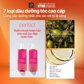 Dầu Gội Mise en scène Dưỡng Suôn Mượt Cho Tóc Uốn 530ml