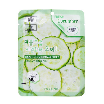 Mặt Nạ 3W CLINIC Chiết Xuất Dưa Leo 23ml