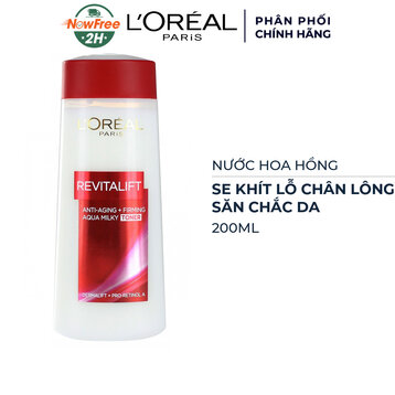 Nước Hoa Hồng L'Oréal Paris Làm Giảm Nếp Nhăn 200ml
