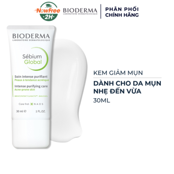 Kem Giảm Mụn Bioderma Dành Cho Da Mụn Nhẹ Đến Vừa 30ml