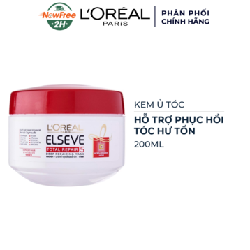 Kem Ủ Tóc L'Oréal Paris Hỗ Trợ Phục Hồi Tóc Hư Tổn 200ml