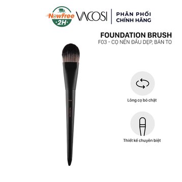 Cọ Tán Nền Vacosi Đầu Dẹp Bản To F03
