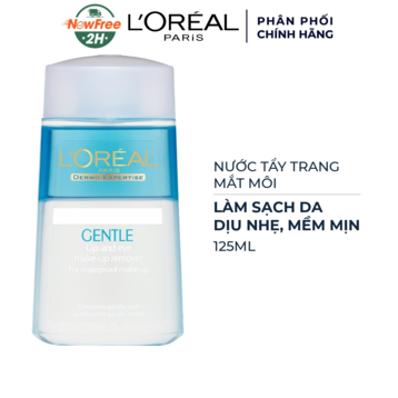 Nước Tẩy Trang Mắt Môi L'Oréal Dịu Nhẹ Cho Da 125ml