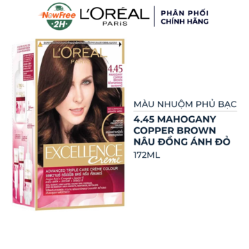 Màu Nhuộm L'Oreal Phủ Bạc 4.45 Nâu Đồng Ánh Đỏ 172ml
