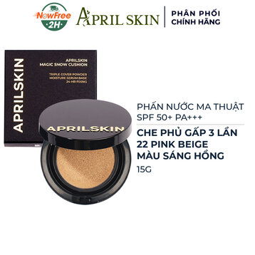 Phấn Nước Aprilskin Ma Thuật Màu Sáng Hồng 22 Pink Beige 15g