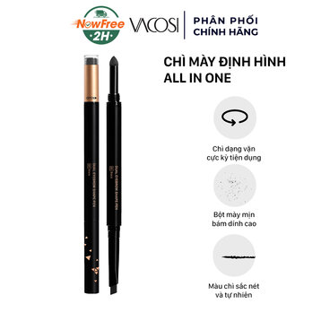 Chì Mày Vacosi Định Hình Đa Năng 03 Nâu Đen 5ml