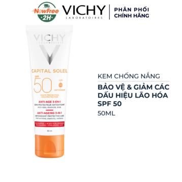 Kem Chống Nắng Vichy Bảo Vệ &amp; Giảm Các Dấu Hiệu Lão Hóa 50ml