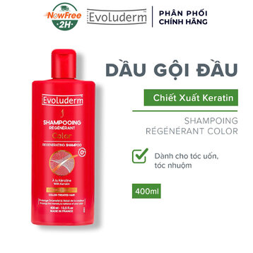 Dầu Gội Evoluderm Cho Tóc Nhuộm Bóng Mượt Bền Màu 400ml