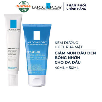 Bộ Đôi La Roche-Posay Kem Dưỡng Effaclar K+ 40ml &amp; Gel Rửa Mặt 50ml