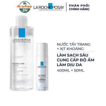 Combo La Roche-Posay Nước Tẩy Trang &amp; Làm Dịu Da Thường