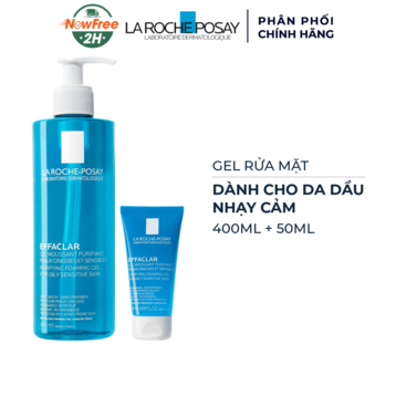 Combo La Roche-Posay Gel Rửa Mặt Da Dầu, Nhạy Cảm