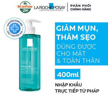 Gel Rửa Mặt &amp; Tắm La Roche-Posay Làm Sạch &amp; Giảm Mụn 400ml
