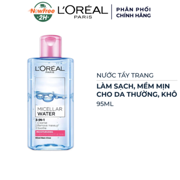 [Mini] Nước Tẩy Trang L'Oreal Dưỡng Ẩm Cho Da Thường, Khô 95ml
