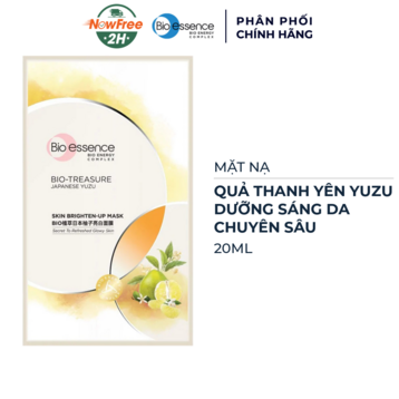 Mặt Nạ Bio-essence Quả Thanh Yên Yuzu Dưỡng Sáng Da 20ml