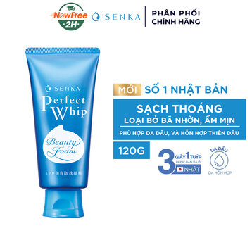 Sữa Rửa Mặt Senka Tạo Bọt Chiết Xuất Tơ Tằm Trắng 120g