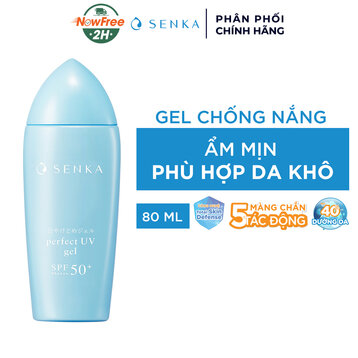 Gel Sữa Chống Nắng Senka Ẩm Mượt Cho Da Khô 80g