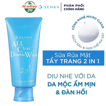 Sữa Rửa Mặt Senka Tẩy Trang 2 Trong 1 120g