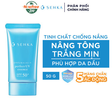 Tinh Chất Chống Nắng Senka Nâng Tông Sáng Mượt Da Dầu 50g