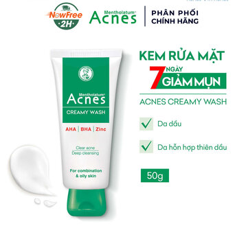 Kem Rửa Mặt Acnes Giúp Ngừa Mụn 50g