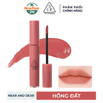Son Kem Lì 3CE Mịn Như Nhung Near And Dear - Hồng Đất 4g