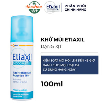 Xịt Khử Mùi EtiaXil Hàng Ngày Dành Cho Nam Nữ 48H 100ml