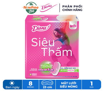 Băng Vệ Sinh Diana Siêu Mỏng Không Cánh Gói 8 Miếng