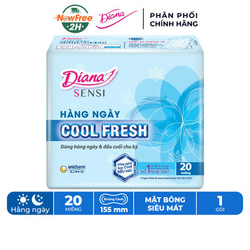 Băng Vệ Sinh Diana Hàng Ngày Sensi Cool Fresh Gói 20 Miếng