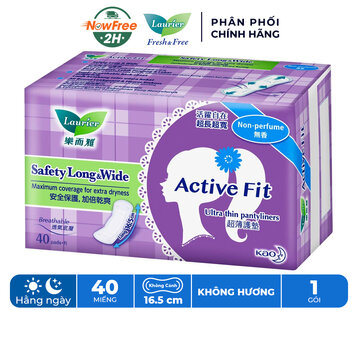 Băng Vệ Sinh Laurier Siêu Thấm Không Hương 40 Miếng