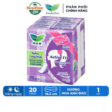 Băng Vệ Sinh Laurier Ngày Đầu-Cuối Hương Hoa Anh Đào 20 Miếng