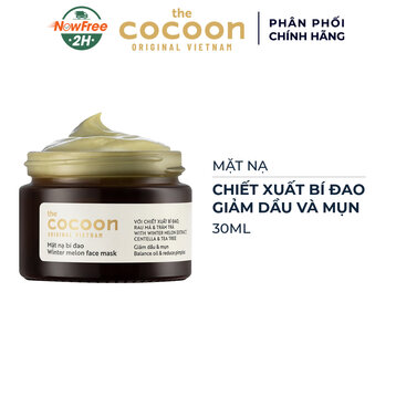 Mặt Nạ Cocoon Bí Đao Giảm Dầu &amp; Mụn 30ml