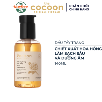 Dầu Tẩy Trang Cocoon Chiết Xuất Hoa Hồng 140ml