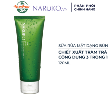 Sữa Rửa Mặt Naruko Dạng Bùn Tràm Trà 120ml
