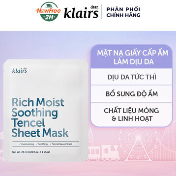 Mặt Nạ Klairs Dưỡng Ẩm, Làm Dịu Da 25ml