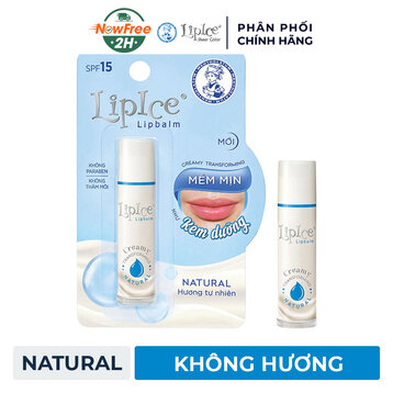 Son Dưỡng LipIce Không Màu Chuyển Kem Mịn Không Hương 4.3g