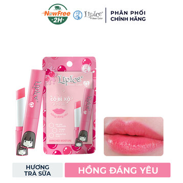 Son Dưỡng LipIce Cô Bé Xô Hương Trà Sữa, Hồng Đáng Yêu 2.4g