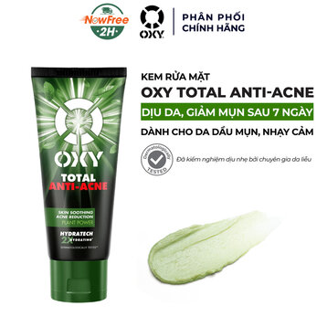 Kem Rửa Mặt Oxy Sạch Khuẩn Mụn, Kiểm Soát Nhờn 100g