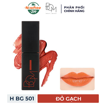 Son Kem Lì B.O.M #H BG 501 Vintage Brick - Đỏ Gạch 8.5g
