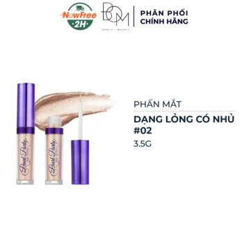 Phấn Mắt Dạng Lỏng Có Nhũ B.O.M 02 Sparkling Champagne 3.5g