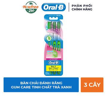 Bàn Chải Đánh Răng Oral-B Tinh Chất Trà Xanh (Vỉ 3)
