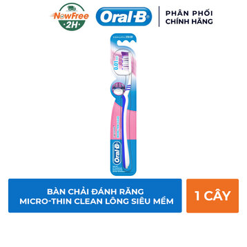Bàn Chải Đánh Răng Oral-B Lông Siêu Mềm (Vỉ 1)