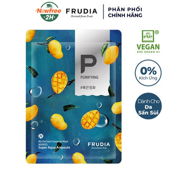 Mặt Nạ Frudia Chiết Xuất Xoài Cấp Nước Cho Da 20ml