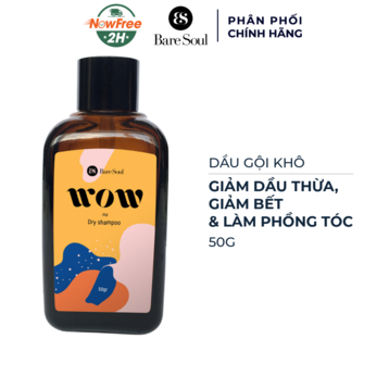 Dầu Gội Khô BareSoul Giảm Dầu Thừa &amp; Làm Phồng Tóc 50g