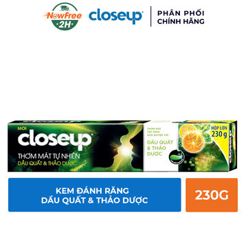 Kem Đánh Răng Closeup Dầu Quất &amp; Thảo Dược 230g
