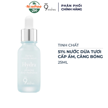 Serum 9Wishes Dưỡng Ẩm &amp; Làm Căng Bóng Da 25ml