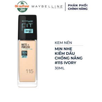 Kem Nền Maybelline Mịn Nhẹ Kiềm Dầu Chống Nắng #115 30ml