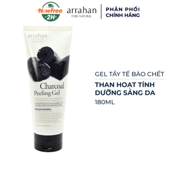 Gel Tẩy Tế Bào Chết Arrahan Than Hoạt Tính 180ml